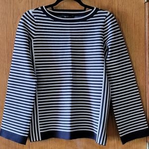 ANN TAYLOR Striped Navy Sweater XS NWT!